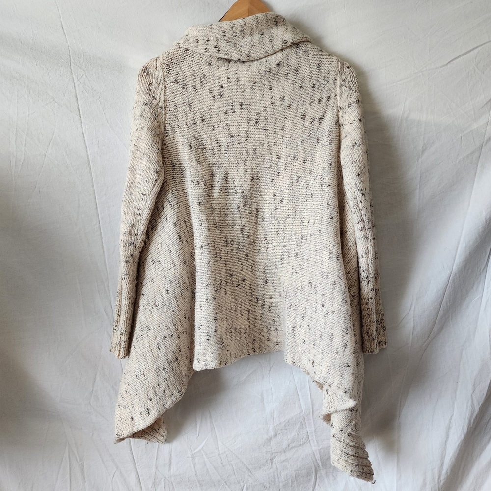 H&M Open Front Knit Beige Cardigan Size Large - Picture 5 of 8
